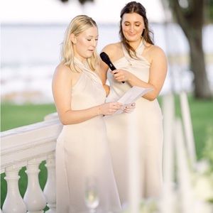 BHLDN Ruby Satin Charmeuse Dress